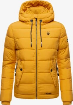 Marikoo Winterjassen Winterjas Taisaa Dames Geel -Marikoo 18a9f6e2f7f2ac35324e6b64147ce086
