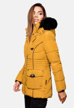Marikoo Winterjassen Winterjas Vanilla Dames Geel -Marikoo 2aa7ddbbc76260a86edc8875fe671206