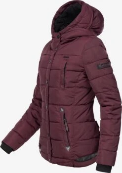 Marikoo Winterjassen Winterjas Lotusblüte Dames Bourgogne -Marikoo 2fffd83cadb5edf32d1b1229cdbd77fb