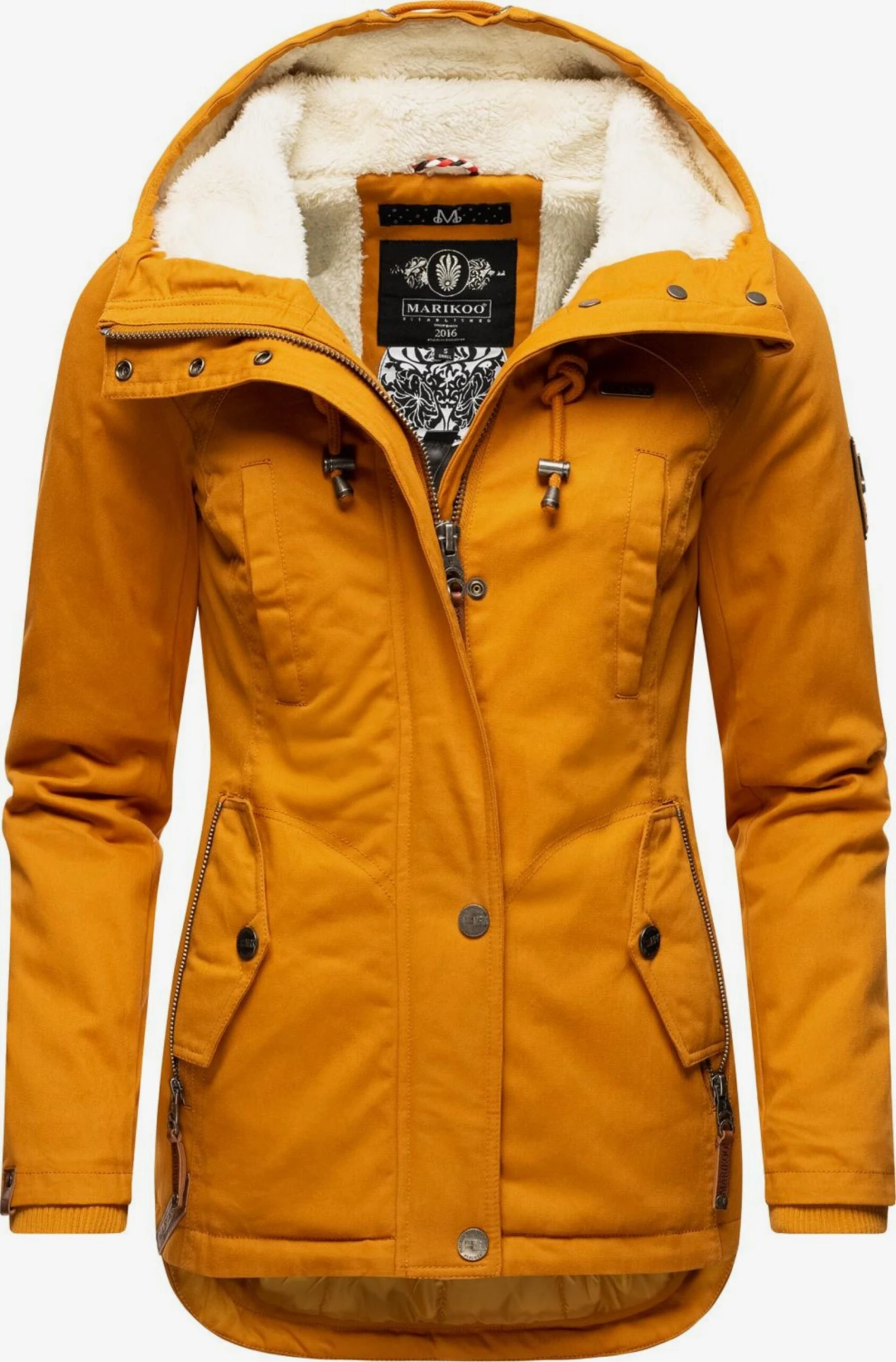 Marikoo Winterjassen Winterjas Bikoo Dames Bruin / Cognac 1 Marikoo Winterjassen Winterjas Bikoo Dames Bruin / Cognac