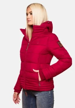 Marikoo Winterjassen Winterjas Sole Dames Framboos -Marikoo 3a00256ac4c238efb1bdaaff1bc93e14