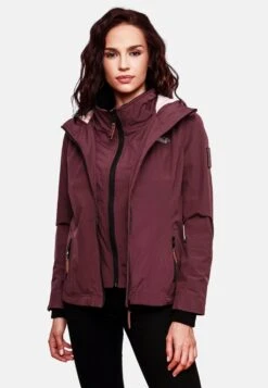 Marikoo Outdoor Jassen Functionele Jas Erdbeere Dames Wijnrood -Marikoo 3b32764306740e3ea2aa5c75f4439525