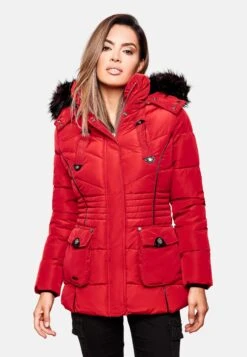 Marikoo Winterjassen Winterjas Vanilla Dames Rood -Marikoo 404afe8a808bd64d46c6370b01465554