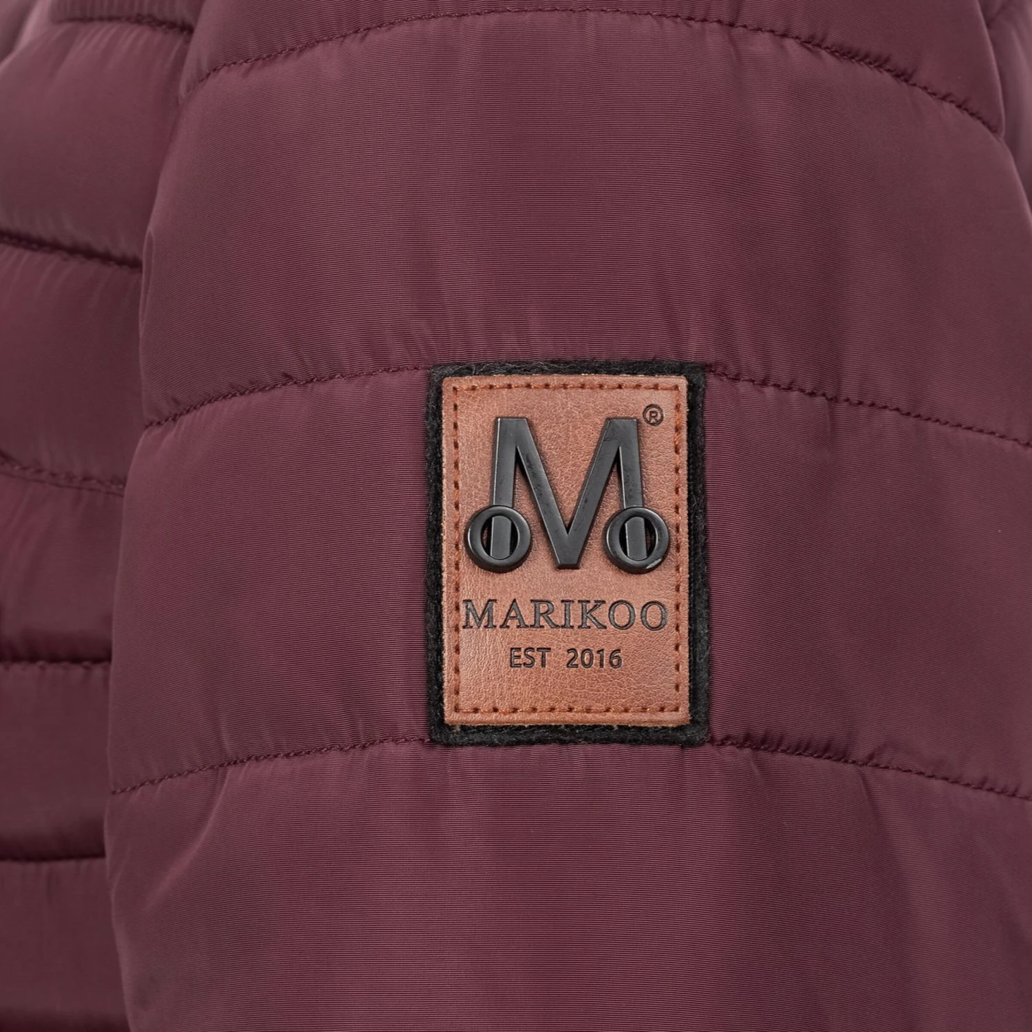 Marikoo Winterjassen Winterjas Amber Dames Wijnrood 4 Marikoo Winterjassen Winterjas Amber Dames Wijnrood - Afbeelding 4