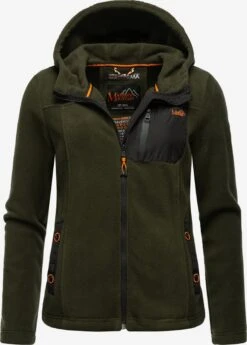 Marikoo Outdoor Jassen Fleece Jas Mount Iwaki Dames Donkergroen