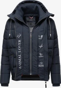 Marikoo Winterjassen Winterjas Taisaa Dames Navy -Marikoo 45ae20bddc66e3f42825b29256b23c4e