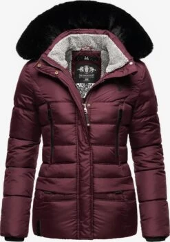 Marikoo Winterjassen Winterjas Loveleen Dames Bordeaux