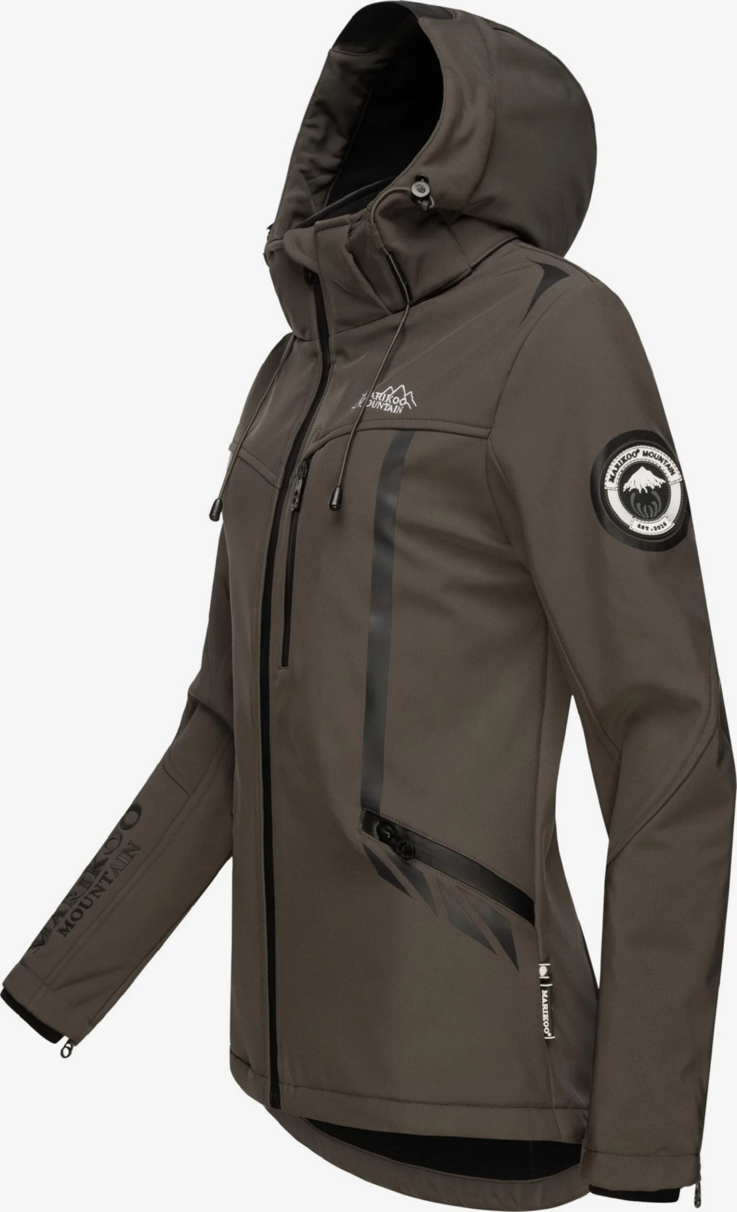 Marikoo Winterjassen Winterjas Dames Bruin 2 Marikoo Winterjassen Winterjas Dames Bruin - Afbeelding 2