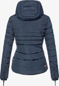 Marikoo Winterjassen Winterjas Amber Dames Navy -Marikoo 52c7703721544825789ab8b36d3d8d11