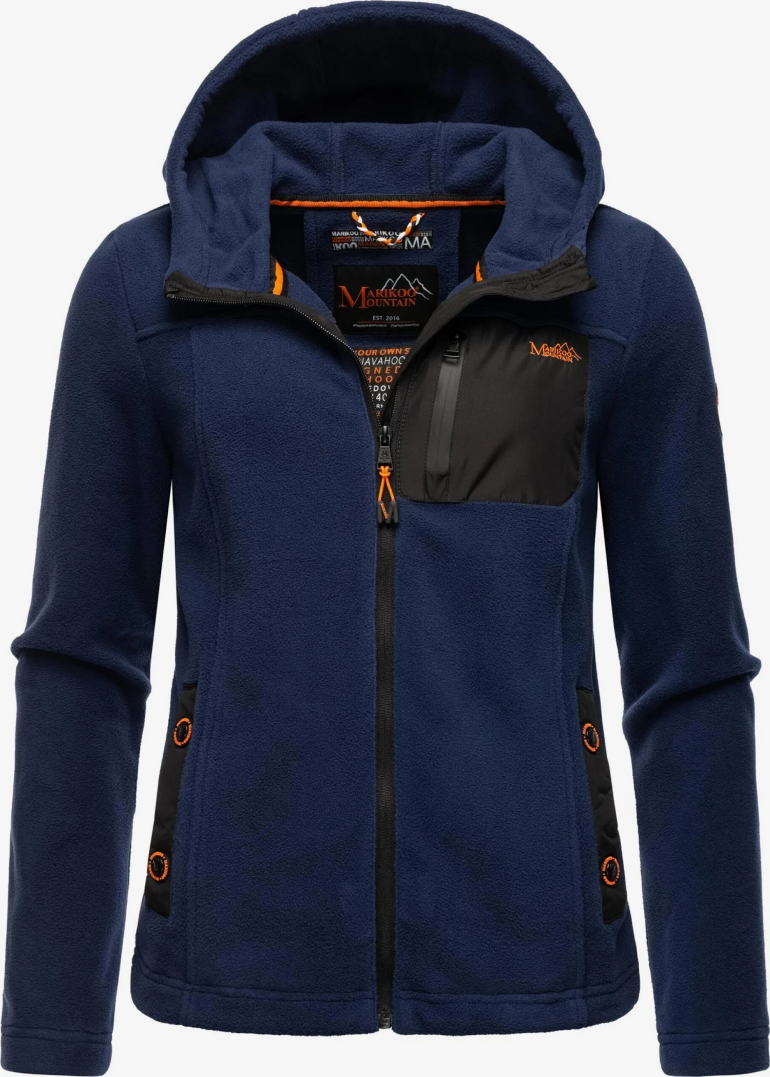 Marikoo Outdoor Jassen Fleece Jas Mount Iwaki Dames Navy