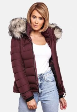 Marikoo Winterjassen Winterjas Lerikaa Dames Bordeaux -Marikoo 5f80157ea4742279a49a22289db9d1c7