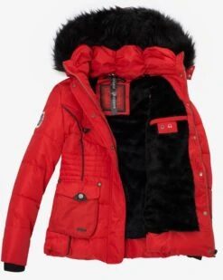 Marikoo Winterjassen Winterjas Vanilla Dames Rood -Marikoo 6069e2b7a322b100f1d556899e6013dd