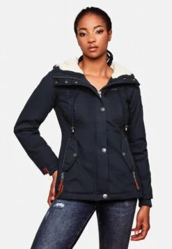 Marikoo Winterjassen Winterjas Manolya Dames Navy -Marikoo 606f0bf9dadd0fbdfab5f3ac4809ca56