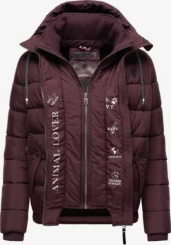 Marikoo Winterjassen Winterjas Taisaa Dames Wijnrood 10 Marikoo Winterjassen Winterjas Taisaa Dames Wijnrood -Marikoo 6ad71fa071854fb2bd70b728315cfb53