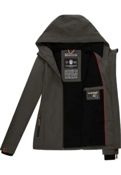 Marikoo Brombeere - Outdoorjas - Dark Grey -Marikoo 6d7cbc172a85487eba9944d739901b6d