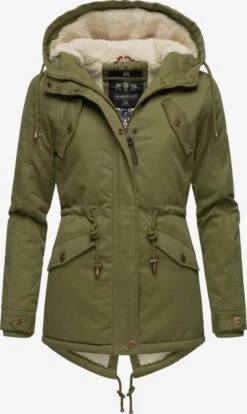 Marikoo Winterjassen Winterjas Manolya Dames Olijfgroen