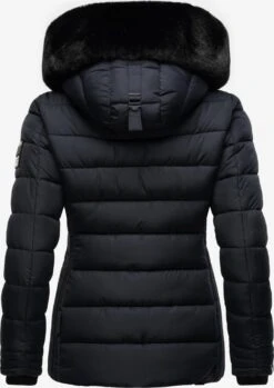 Marikoo Winterjassen Winterjas Qesra Dames Nachtblauw -Marikoo 743d2ff07c1ae8094d82a5587f174de5