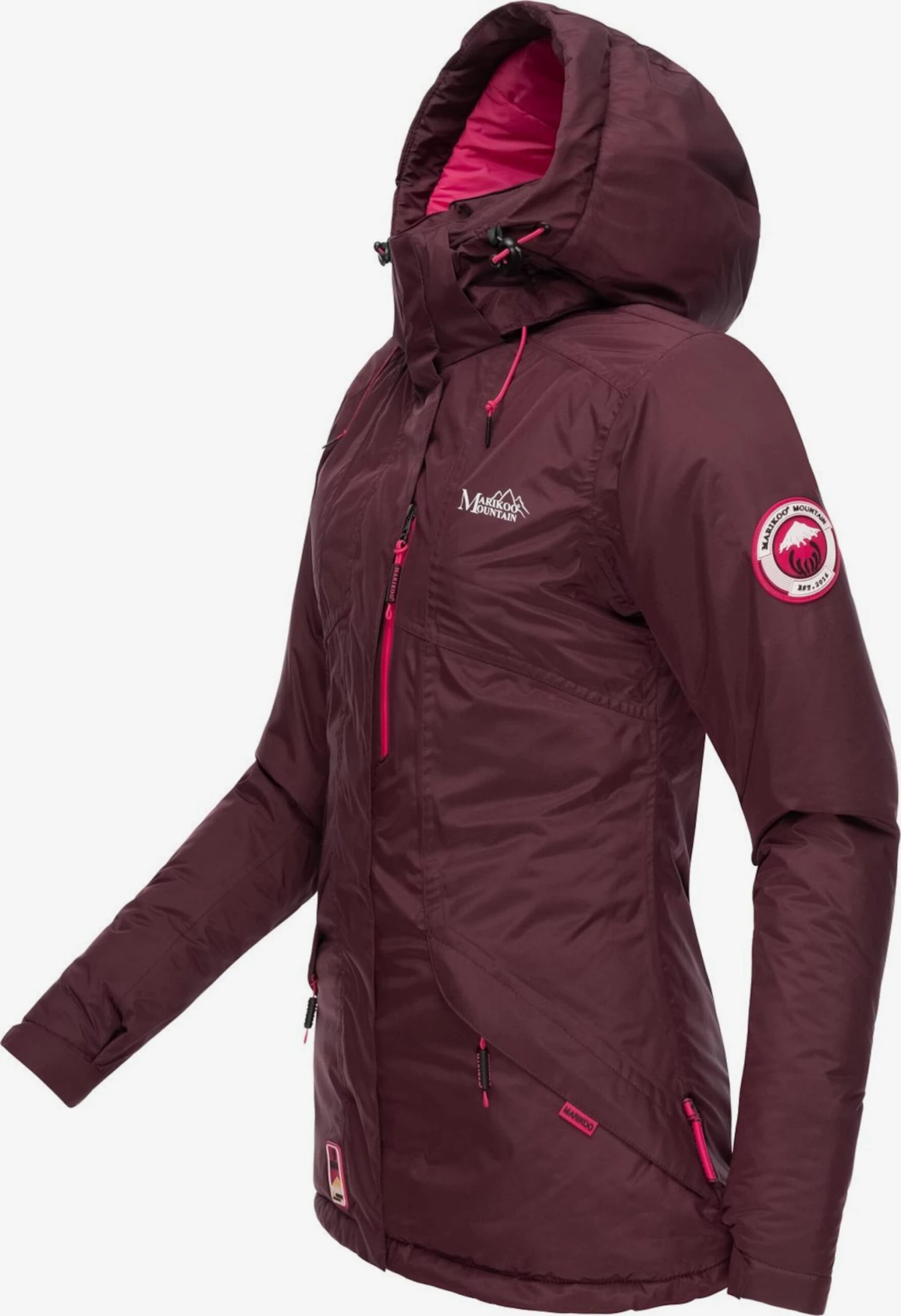 Marikoo Outdoor Jassen Functionele Jas Rabeaa Dames Bourgogne 2 Marikoo Outdoor Jassen Functionele Jas Rabeaa Dames Bourgogne - Afbeelding 2
