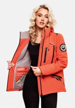 Marikoo Winterjassen Winterjas Dames Koraal -Marikoo 77541e5fce377af49f01f861d8445f5d