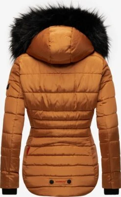 Marikoo Winterjassen Winterjas Lotusblüte Dames Cognac -Marikoo 77cec11a51b13225857b9c0c19f04e6b