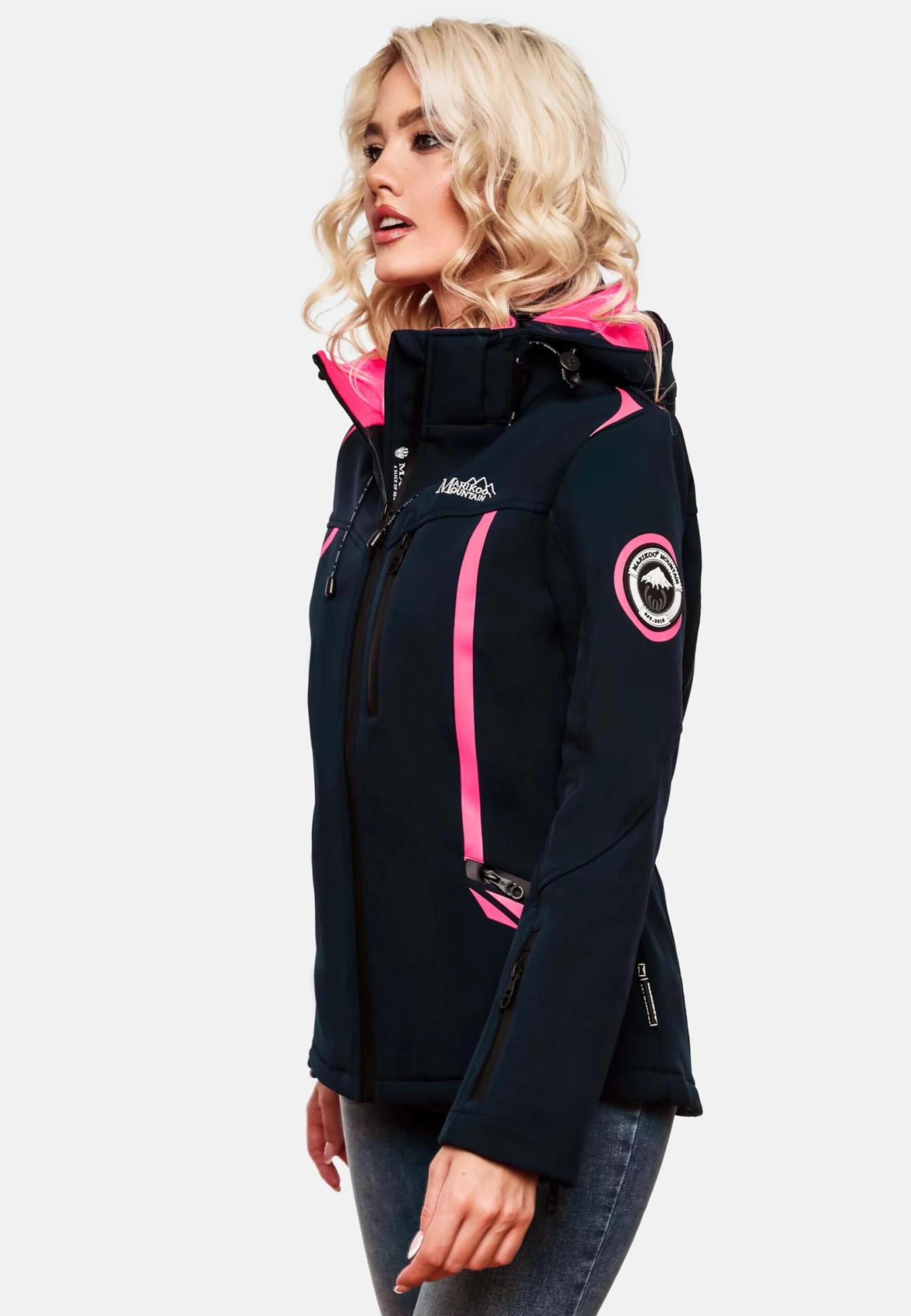 Marikoo Winterjassen Winterjas Dames Navy 7 Marikoo Winterjassen Winterjas Dames Navy - Afbeelding 7