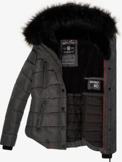 Marikoo Winterjassen Winterjas Lotusblüte Dames Aardetinten -Marikoo 8299833bcf55893aaf20b01190b9fd7e