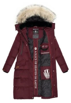 Marikoo Winterjas - Dark Red Melange -Marikoo 9a77194cecd44e2ebac4124538461ada