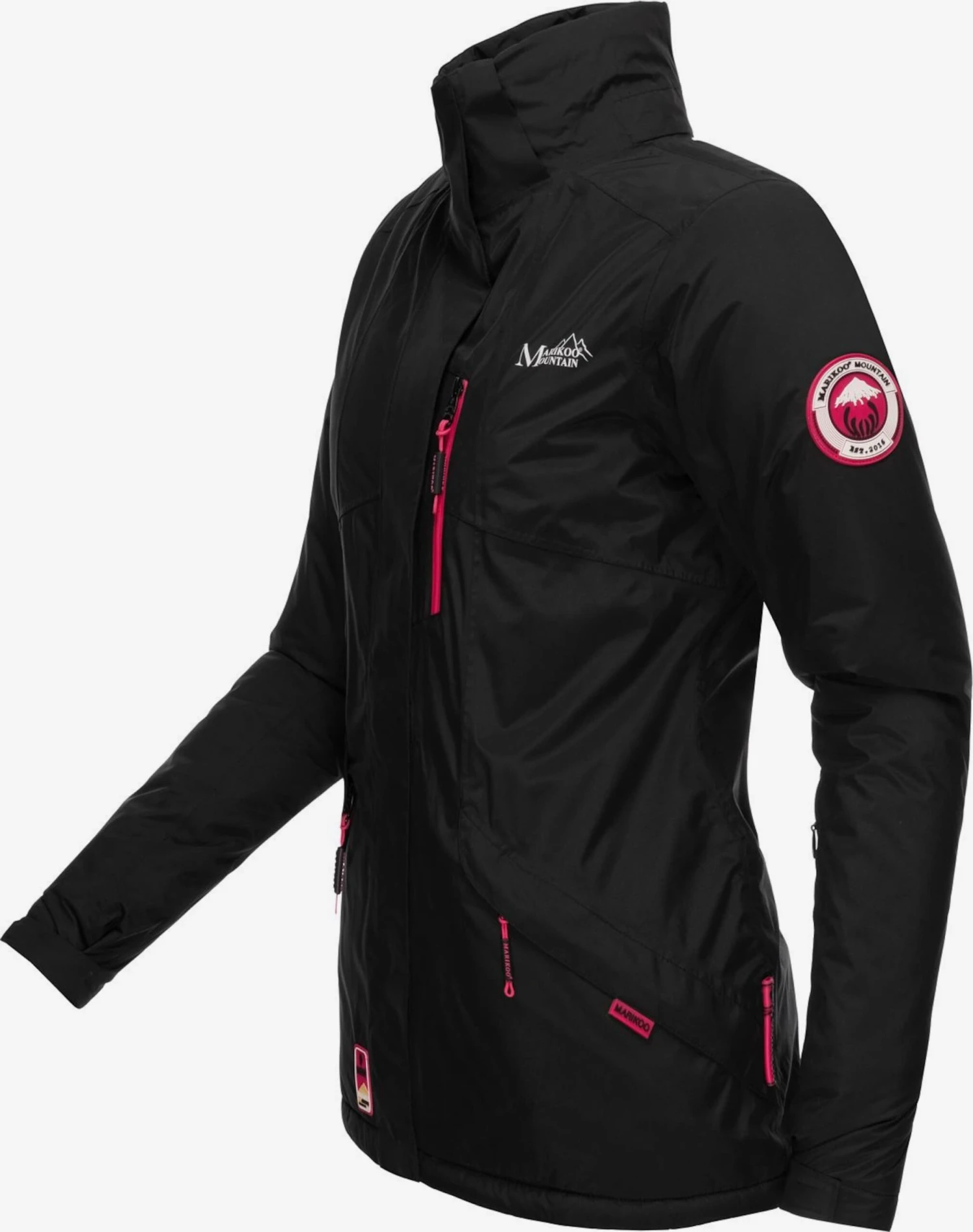 Marikoo Outdoor Jassen Functionele Jas Rabeaa Dames Zwart 4 Marikoo Outdoor Jassen Functionele Jas Rabeaa Dames Zwart - Afbeelding 4