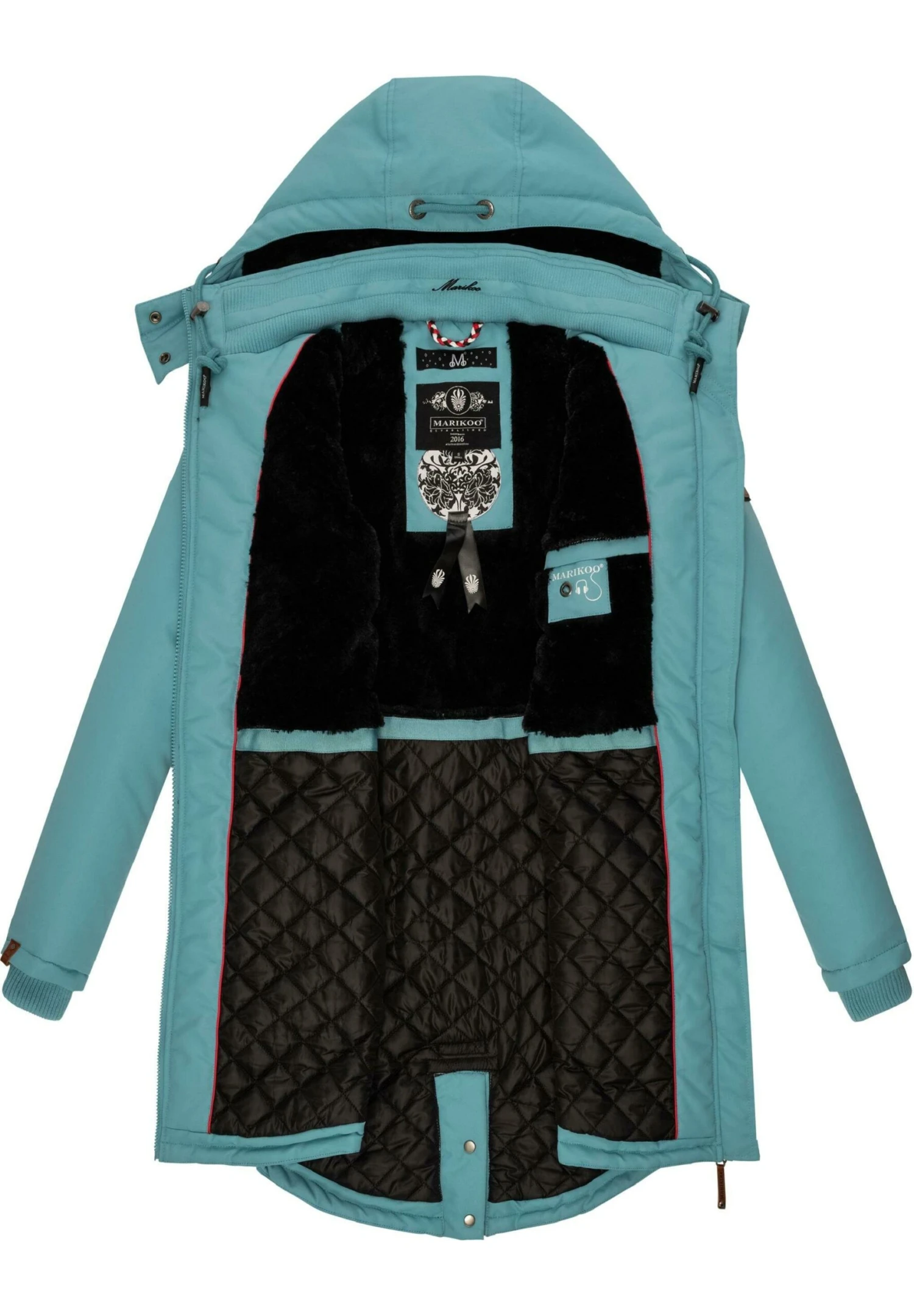 Marikoo Kamii - Winterjas - Misty Blue 3 Marikoo Kamii - Winterjas - Misty Blue - Afbeelding 3