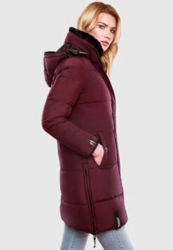 Marikoo Streliziaa - Winterjas - Dark Red Melange -Marikoo aa63d7fe1e57459a9b61d1672d875517