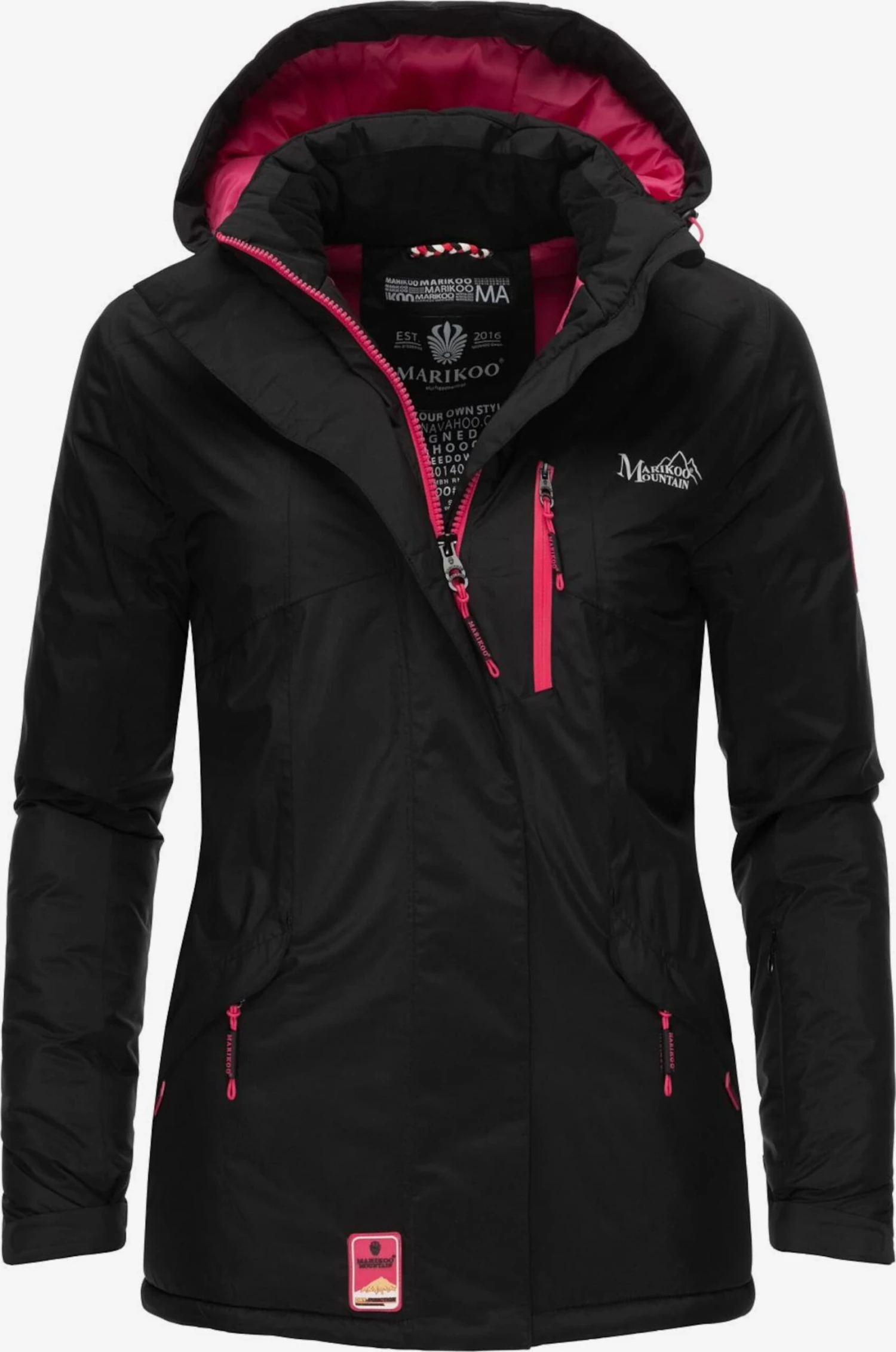 Marikoo Outdoor Jassen Functionele Jas Rabeaa Dames Zwart 1 Marikoo Outdoor Jassen Functionele Jas Rabeaa Dames Zwart