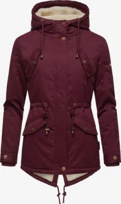 Marikoo Winterjassen Winterjas Manolya Dames Wijnrood -Marikoo b407be26b95d024629b8f59578be1e28