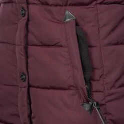 Marikoo Winterjassen Winterjas Lotusblüte Dames Bourgogne -Marikoo b5836d398b7d3763f6fe6f934049f125