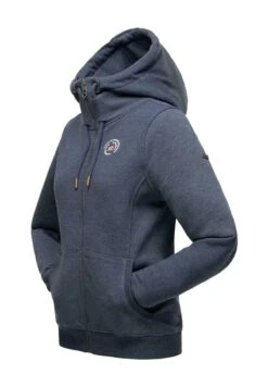 Marikoo Setsunaa - Sweater Met Rits - Dustybluemelange -Marikoo bd5a444dc3644bbf97ca3a5f32e6b167