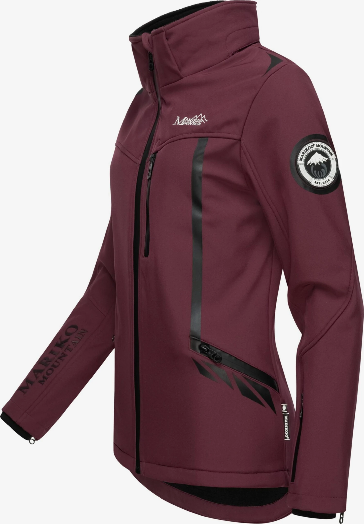 Marikoo Winterjassen Winterjas Dames Bordeaux 4 Marikoo Winterjassen Winterjas Dames Bordeaux - Afbeelding 4