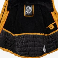 Marikoo Winterjassen Winterjas Lotusblüte Dames Goudgeel -Marikoo c70e4aea234b060fa086105867d2b61f