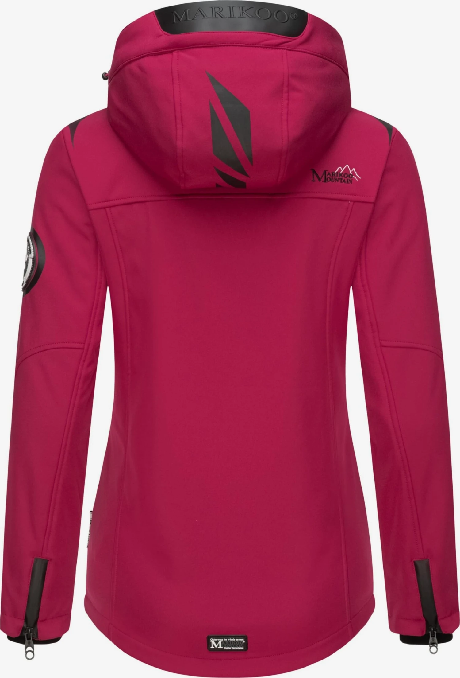 Marikoo Winterjassen Winterjas Dames Rood 3 Marikoo Winterjassen Winterjas Dames Rood - Afbeelding 3