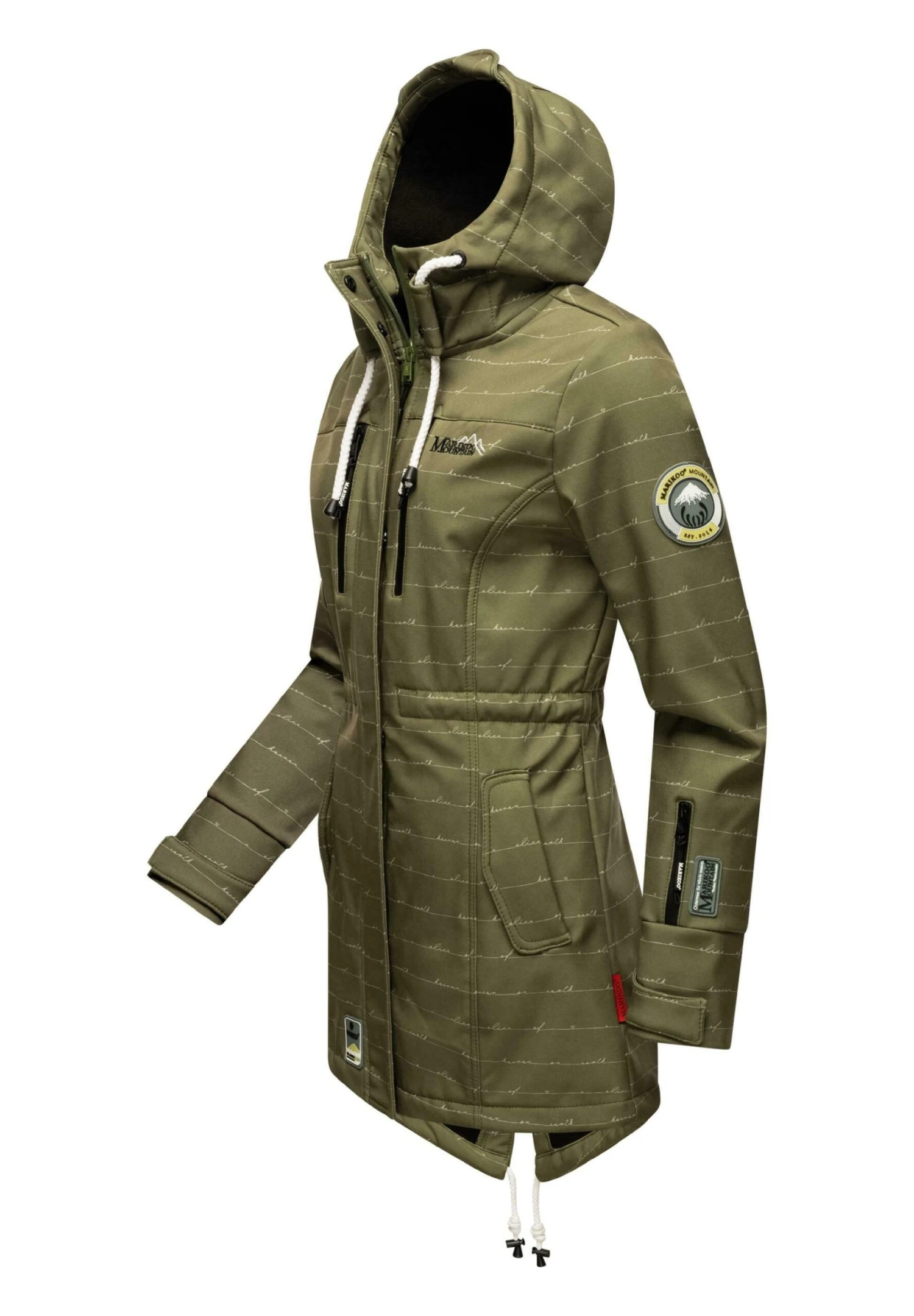 Marikoo Zimtzicke - Parka - Olive Lines 3 Marikoo Zimtzicke - Parka - Olive Lines - Afbeelding 3
