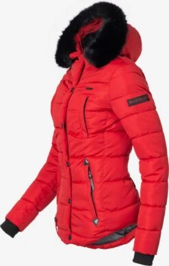 Marikoo Winterjassen Winterjas Lotusblüte Dames Rood -Marikoo caf9121e1470b9ed9bcdf8d081de2eb8