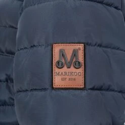 Marikoo Winterjassen Winterjas Amber Dames Navy -Marikoo d1de159b7c30481811835ada5224d43d