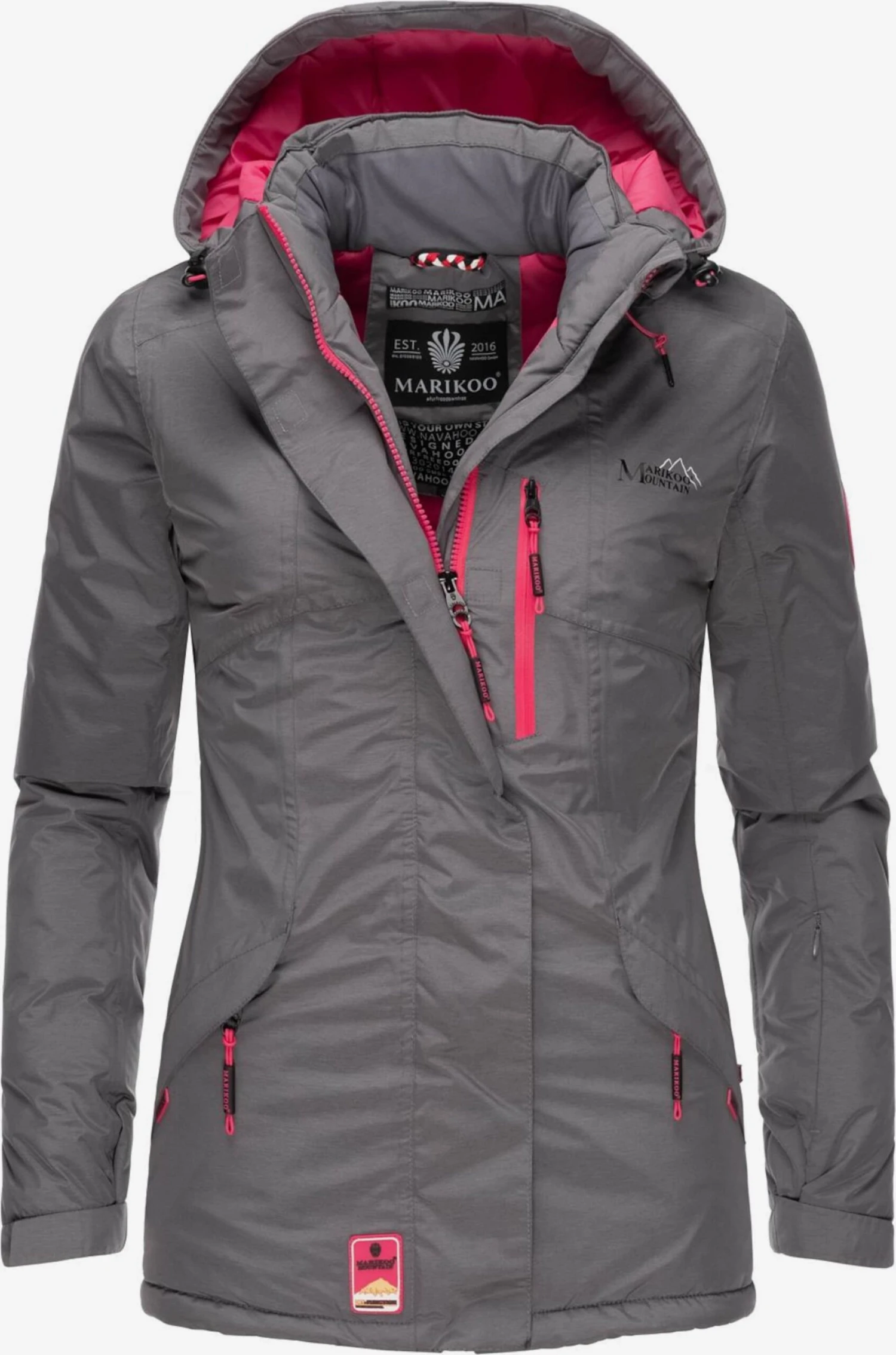 Marikoo Outdoor Jassen Functionele Jas Rabeaa Dames Grijs