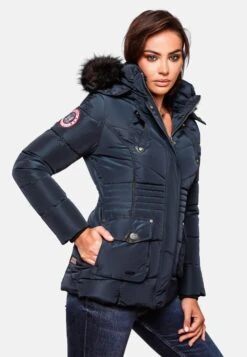 Marikoo Winterjassen Winterjas Vanilla Dames Kobaltblauw -Marikoo eb0818bd40cb00f27ef9dc993d1e1dff