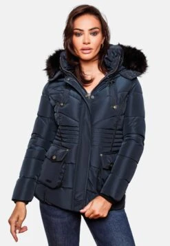 Marikoo Winterjassen Winterjas Vanilla Dames Kobaltblauw -Marikoo edd4057935d3aeceb69b35024eb1f542