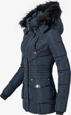 Marikoo Winterjassen Winterjas Vanilla Dames Kobaltblauw -Marikoo f4646c2381afe77a6d51c66d8e676dd0
