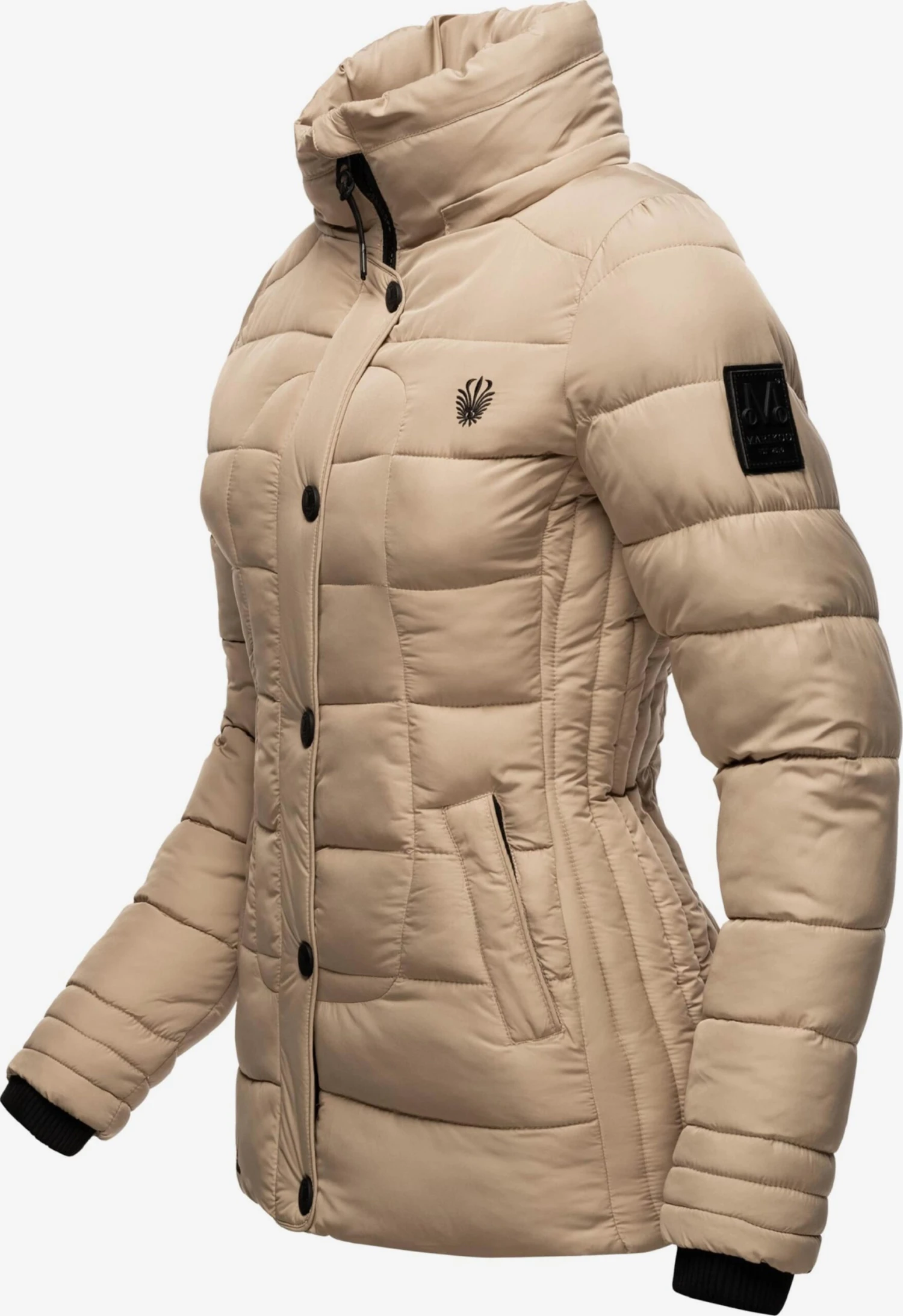 Marikoo Winterjassen Winterjas Qesra Dames Lichtbruin 5 Marikoo Winterjassen Winterjas Qesra Dames Lichtbruin - Afbeelding 5