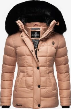 Marikoo Winterjassen Winterjas Qesraa Dames Oudroze