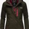 Marikoo Outdoor Jassen Functionele Jas Rabeaa Dames Olijfgroen